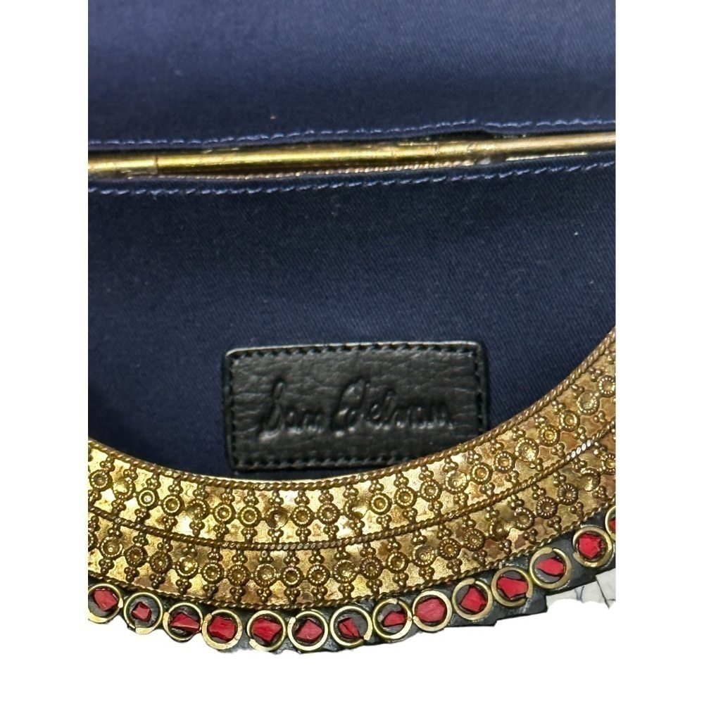 Sam Edelman Metal Gold Tone Mosaic Crossbody Purse - Picture 8 of 10